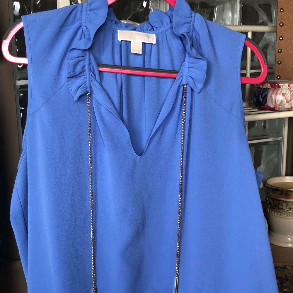 Sophisticated blue Michael Kors blouse